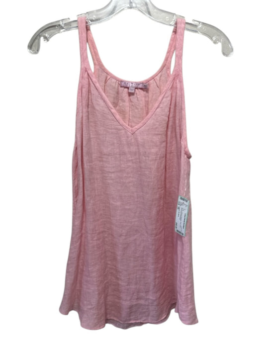 Calypso St. Barth Size XS Pink Linen Sleeveless Top Pink / XS
