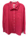 Roller Rabbit Size Medium Hot pink Cotton Long Sleeve Eyelet Button Front Top Hot pink / Medium