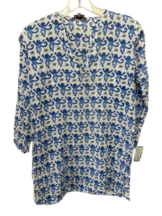 Roberta Roller Rabbit Size XS Blue, Green, White Cotton Long Sleeve swimwear Blue, Green, White / XS