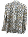 J Mclaughlin Size Small Blue, Yellow, Tan Brown Silk Blend Long Sleeve Top Blue, Yellow, Tan Brown / Small