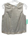 J Crew Size Small Beige Linen Blend Sleeveless Fringe Top Beige / Small