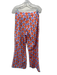 Olivia by Livro Size XS Blue, Orange, White Cotton Short Sleeve Pant Set Blue, Orange, White / XS