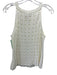Splendid Size Small Cream White Cotton Sleeveless Open Knit Button Front Top Cream White / Small