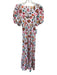 Smith & Quinn Size S White & Multi Polyester & Elastane Short Puff Sleeve Dress White & Multi / S
