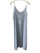 Sitano Size M Blue Cotton Sleeveless Eyelet Maxi Dress Blue / M