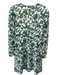 Smith & Quinn Size S Green & White Polyester & Elastane Long Sleeve Floral Dress Green & White / S