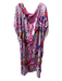 Tela Mercantile Size One Size Purple & Multi Polyester Cap Sleeve Mumu Dress Purple & Multi / One Size