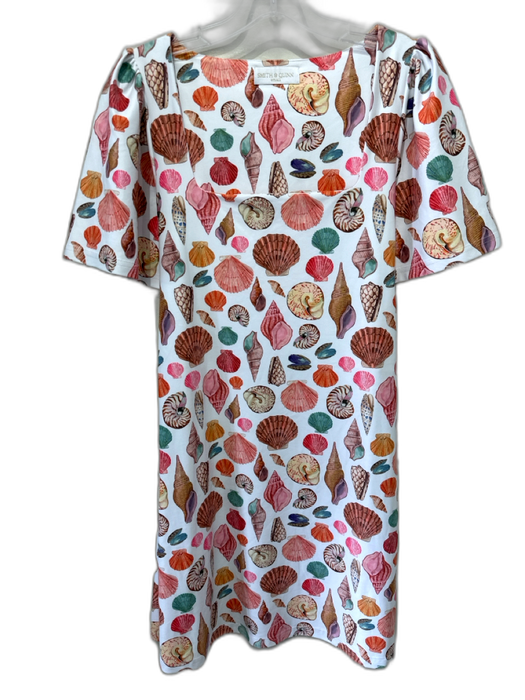Smith & Quinn Size S Green & White Polyester & Elastane Long Sleeve Shells Dress Green & White / S