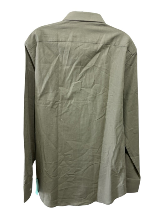 Nicolo NWT Size L Tan Cotton Blend Solid Button Up Men's Long Sleeve Shirt Tan / L