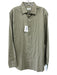 Nicolo NWT Size L Tan Cotton Blend Solid Button Up Men's Long Sleeve Shirt Tan / L