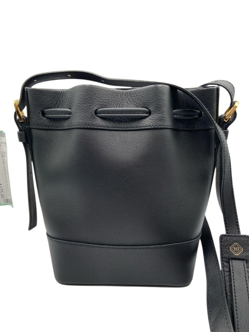 Paris/64 Black & Beige Rattan & Leather Woven Detail Gold Tone Hardware Bag Black & Beige