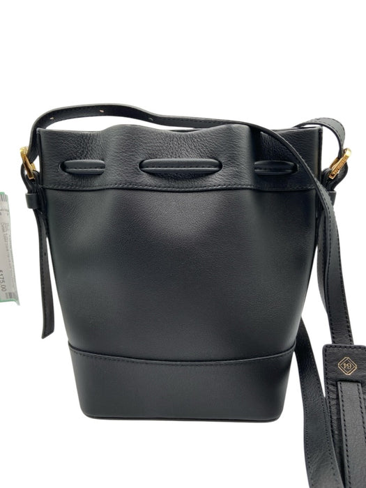 Paris/64 Black & Beige Rattan & Leather Woven Detail Gold Tone Hardware Bag Black & Beige