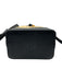 Paris/64 Black & Beige Rattan & Leather Woven Detail Gold Tone Hardware Bag Black & Beige