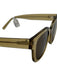 Warby Parker Olive Green Acetate Transparent Tinted Lens Sunglasses Olive Green