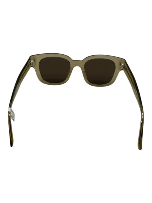 Warby Parker Olive Green Acetate Transparent Tinted Lens Sunglasses Olive Green