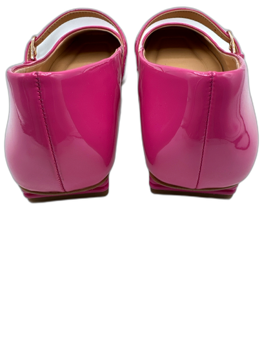 Franco Sarto Shoe Size 9 Magenta Pink Manmade Upper Patent Mary Jane Flat Pumps Magenta Pink / 9