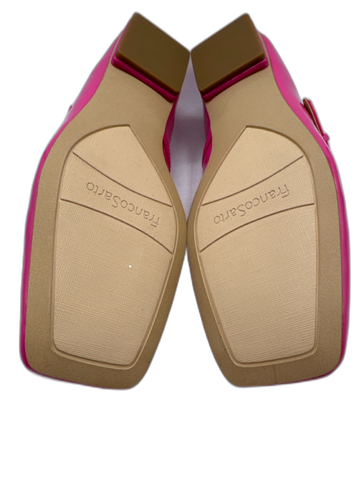 Franco Sarto Shoe Size 9 Magenta Pink Manmade Upper Patent Mary Jane Flat Pumps Magenta Pink / 9