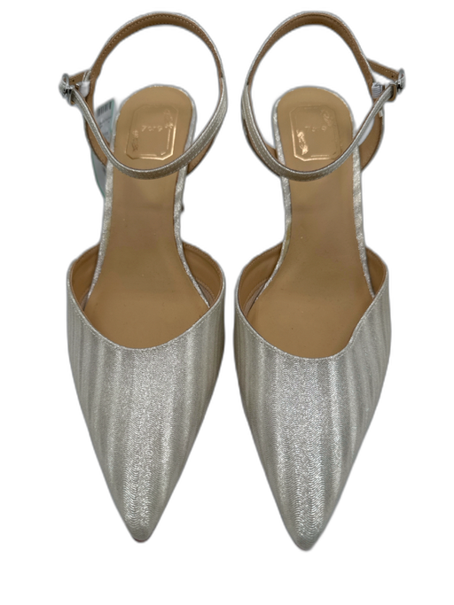 7 or 9 Shoe Size 41 Champagne Gold textile upper Shimmer Ankle Buckle Pumps Champagne Gold / 41