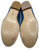 Margaux Shoe Size 39.5 Blue Leather Upper Bow detail Pump Round Toe Flats Blue / 39.5