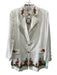 Eddy Size XS White, Red & Green Cotton & Linen Floral Beaded Detail Jacket White, Red & Green / XS