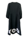 CROSBY by Mollie Burch Size XS Black & White Polyester Blend 1/2 Zip Dress Black & White / XS