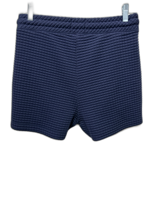 Dudley Stephens Size S Navy Blue Polyester Blend Grid Texture Lounge Short Set Navy Blue / S