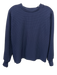 Dudley Stephens Size S Navy Blue Polyester Blend Grid Texture Lounge Short Set Navy Blue / S