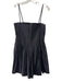Love The Label Size S Black Cotton Spaghetti Strap Pintuck Pleats Back Zip Dress Black / S