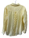 Allison New York Size XS Yellow Cotton Long Sleeve Crochet Lace Button Up Top Yellow / XS