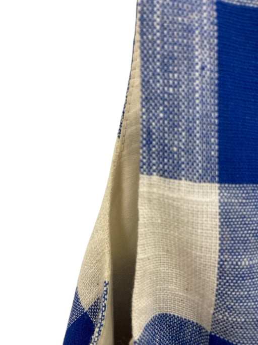 Veronica Beard Size 2/6 Blue & White Cotton Blend High Rise Wide Leg Pant Set Blue & White / 2/6