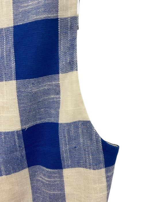 Veronica Beard Size 2/6 Blue & White Cotton Blend High Rise Wide Leg Pant Set Blue & White / 2/6