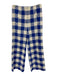 Veronica Beard Size 2/6 Blue & White Cotton Blend High Rise Wide Leg Pant Set Blue & White / 2/6