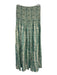 Marie Oliver Size XS Green & Cream Viscose Long Sleeve Tie Dye Maxi Skirt Set Green & Cream / XS