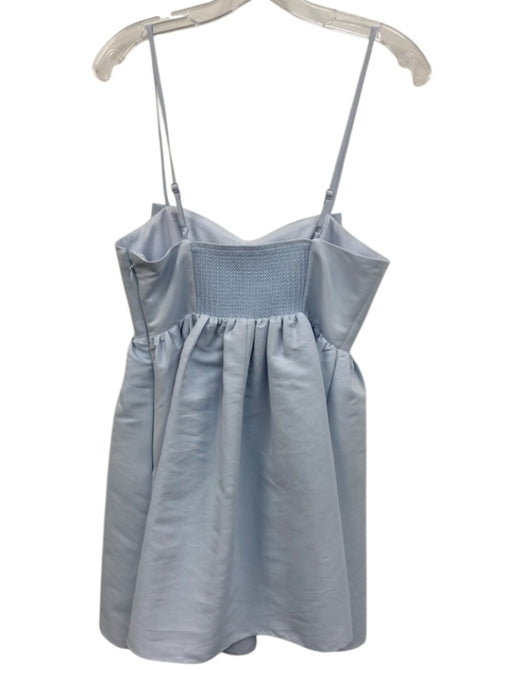 Sachin & Babi Size Small Powder Blue Polyester Spaghetti Strap Bow Detail Dress Powder Blue / Small