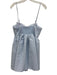 Sachin & Babi Size Small Powder Blue Polyester Spaghetti Strap Bow Detail Dress Powder Blue / Small
