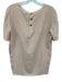 Chanel Boutique Size Est Small Light Pink Silk Short Sleeve Back Button Top Light Pink / Est Small