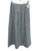 Hill House Size S Blue & White Cotton Gingham Zip Close Pleat Maxi Skirt Blue & White / S