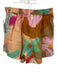 Vitamin A Size S Orange, Pink & Multi Linen Button Front Long Sleeve Short Set Orange, Pink & Multi / S