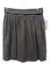 Robert Rodriguez Size 2 Deep Brown Wool Blend Belted Waist Pleat Skirt Deep Brown / 2