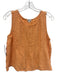Lake Size S Orange Cotton Blend Elastic Blend Sleeveless Gauze Short Set Orange / S