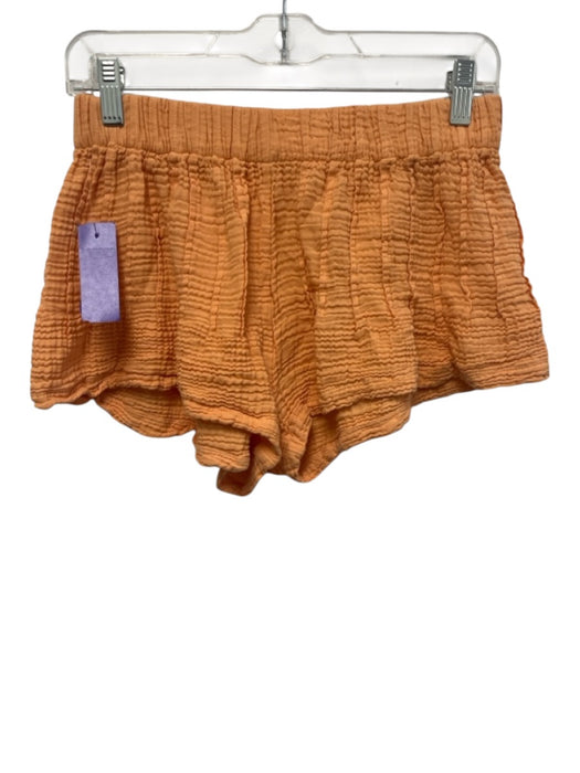 Lake Size S Orange Cotton Blend Elastic Blend Sleeveless Gauze Short Set Orange / S