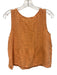 Lake Size S Orange Cotton Blend Elastic Blend Sleeveless Gauze Short Set Orange / S