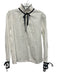 Beyond by Vera Size S White & Black Cotton Contrast Piping Keyhole Front Top White & Black / S