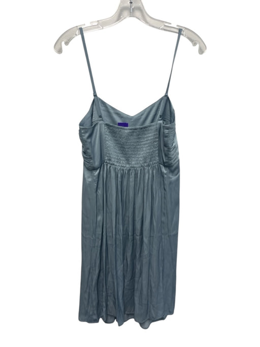 Zadig & Voltaire Size S Blue Poly Blend Satin Adjustable Strap Mini Dress Blue / S