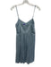 Zadig & Voltaire Size S Blue Poly Blend Satin Adjustable Strap Mini Dress Blue / S