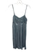 Zadig & Voltaire Size S Blue Poly Blend Satin Adjustable Strap Mini Dress Blue / S