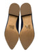 Draper James Shoe Size 9 Navy Leather Buckle Close Pointed Toe Pearl studs Shoes Navy / 9