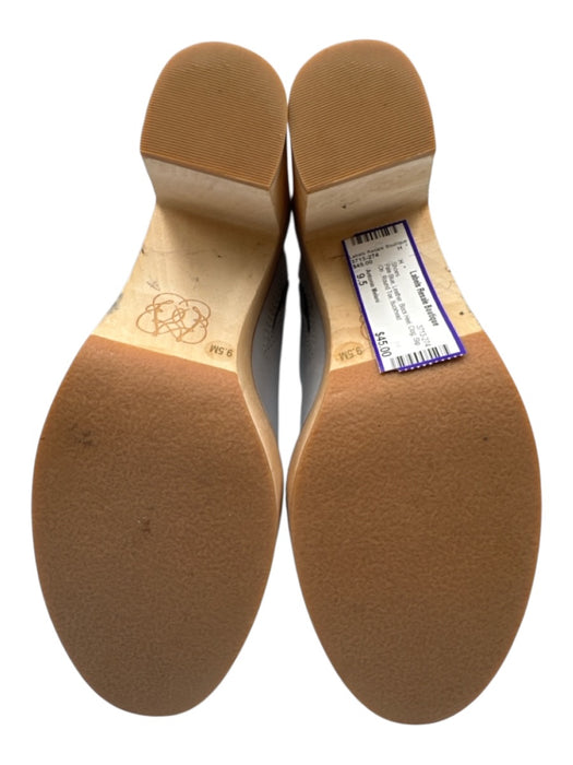 Antonio Melani Shoe Size 9.5 Pale Blue Leather Block Heel Clog Slip On Shoes Pale Blue / 9.5