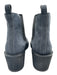 Cecelia Shoe Size 9 Black Leather Wedge Round Pointed Toe Suede Boots Black / 9