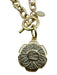 Susan Shaw Gold 24K Gold Plated Pendant Toggle Clasp Chain Link Necklace Gold